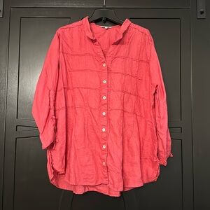 John Mark Linen Button up blouse